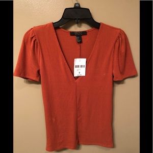 NWT dark orange Top